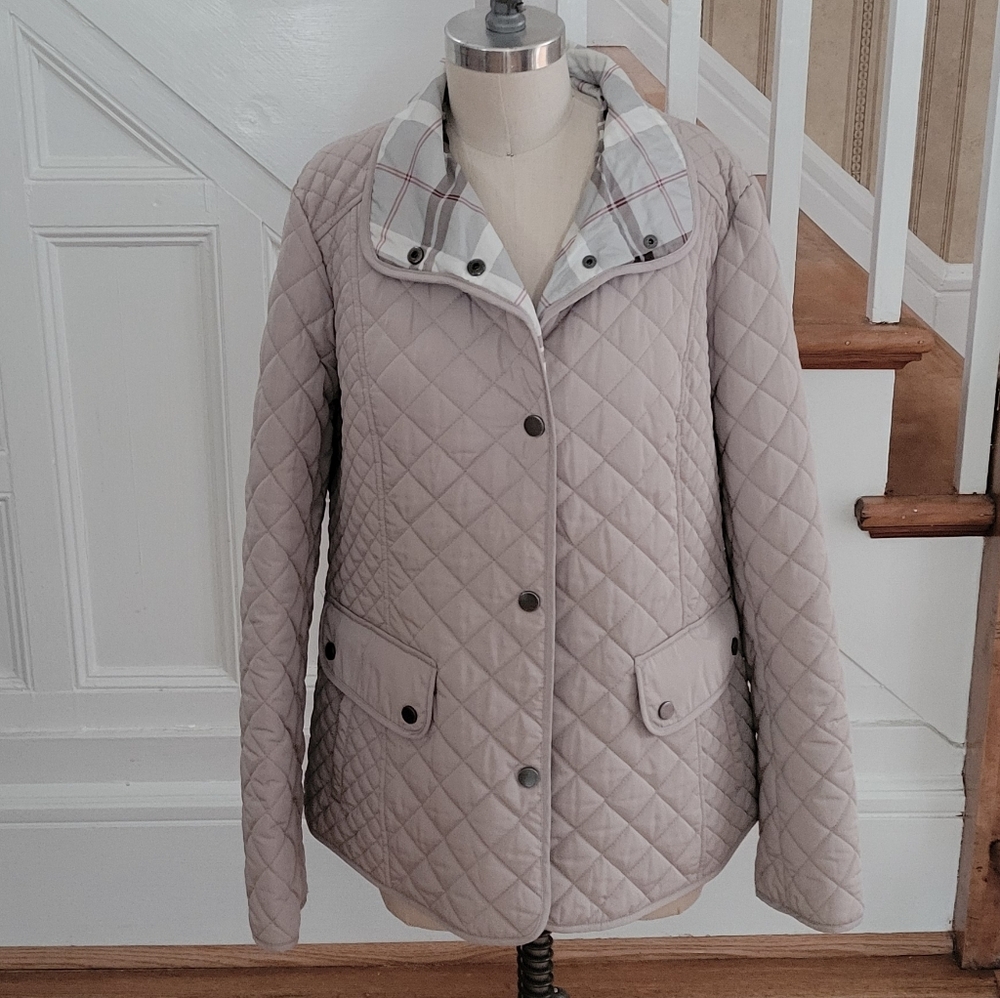 Giacca Beige Button Down Jacket Size Large - image 1